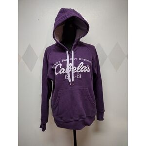 Cabela's purple hooded sweatshirt with kangaroo pocket